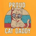 thumbnail image 2 of Proud Cat Daddy Cat Lover Men's Graphic T-Shirt, Gold, Medium, 2 of 5