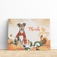 thumbnail image 3 of Happy Thanksgiving Toy Fox Terrier with Turkey Pumpkins Autumn Vibes Horizontal Matte Canvas Poster Dog Lover Wall Art Home Decor - 12018, 3 of 5