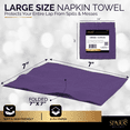 thumbnail image 3 of Cocktail Napkins Disposable, Dark Purple Beverage Napkins Soft and Absorbent Paper Napkins for Dinner, Party, Wedding, Or Every Day Use, 7” x 7” 2 Ply Party Napkins, Pack of 40 - By Amcrate, 3 of 6
