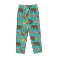 thumbnail image 4 of Naloa Cute Animals Print Women’s Ultra-Soft Comfy Pajama Lounge Pants with Pockets & Drawstring, 4 of 8