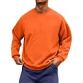 thumbnail image 2 of Men's Solid Color Crewneck Sweatshirt with Ribbed Cuffs and Hem Casual Basic Long Sleeve Top, S-3XL, 2 of 6