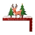 thumbnail image 3 of Marco de puerta de Navidad, marcos de decoración, decoración de esquina de madera, decoración navideña divertida, marco de puerta de Navidad, adorno adular Macarena Señal de esquina de puerta, 3 of 8