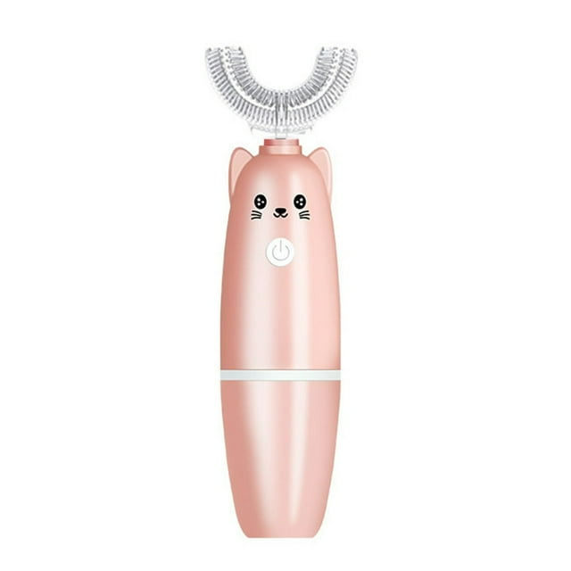 Automatic Ultrasonic U-Shaped Kids Toothbrush Electric Battery Operated Brush