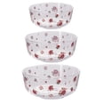 thumbnail image 1 of 3 Pcs Bols à Salade à la Mode Bol en Verre Chic Bol de Service pour Aliments pour la Maison, 1 of 8