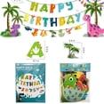 thumbnail image 3 of Banderín de feliz cumpleaños de dinosaurio, banderines para fiestas infantiles, banderines de cumpleaños con temática de dinosaurios, 3 of 5