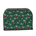 thumbnail image 2 of Lsque Green Background With Ho Print 2 Slice Toaster Cover , Kitchen Appliance Dustproof Protector , Toaster Protector Dustproof Kitchen Appliance Cover, 2 of 7