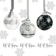 thumbnail image 3 of Robinson, Carol 15x15 Black Modern Framed Museum Art Print Titled - Let it Snow Ornaments, 3 of 5