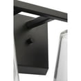 thumbnail image 5 of Vertex Collection Two-Light Matte Black Clear Glass Contemporary Bath Light, 5 of 12
