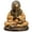 Orange, variant on Stoneage Arts Peaceful Praying Monk Figurine Features Many Symbolic Elements (Orange, 4 Inch)