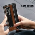 thumbnail image 5 of Dteck for Samsung Galaxy Z Fold 7 Case with Pen Stylus, Hinge Protection Ultra Thin Built-in Screen Protector Kickstand Lens Protection Slim Case Cover for Galaxy Z Fold 7,Brown, 5 of 8
