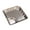 Square Silver, variant on Homelife Stainless Steel Snack Tray Set with Dipping Bowl Fine Polished Design Sandwich Serving Tray for Sushi Chips Dumplings Salads