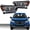 Clear Lens Black Housing Amber Reflector(Left+Right), variant on PIT66 Clear Lens Black Housing Left Halogen Model LED DRL Headlights Headlamps Fit for Buick Encore 42566564 2017-2022