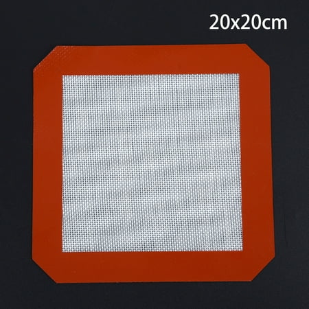 

Fancy Silicone Baking Mats Food Grade Reusable Baking Mat Professional Non-stick Pastry Mat Oven Liner Sheets Mats Silicone pan liners Square Cake Pan Mat 200x200mm