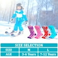 thumbnail image 4 of HYCLES Kids Ski Socks, Long Keen High Thermal Winter Socks for Boys, 2 Pairs Colorful Warm Ski Socks for Children, Soft Breathable Winter Outdoor Ski Socks for Skiing Skating Snowboarding, 4 of 7