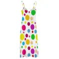 thumbnail image 4 of Colorful Polka Dots Sleeveless Dress dress women elegant luxury Women's evening dress ladies dresses for special occasion, 4 of 5