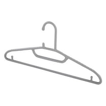 Aihimol 10 Pack White Plastic Clothes Hangers - Shirt Hangers for Closet,Non Slip Strong Enough Space Saving Household Hangers