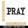 thumbnail image 2 of Pray Fun Text Self-Inking Rubber Stamp Ink Stamper - Lime Green Ink - Mini 1/2 Inch, 2 of 7