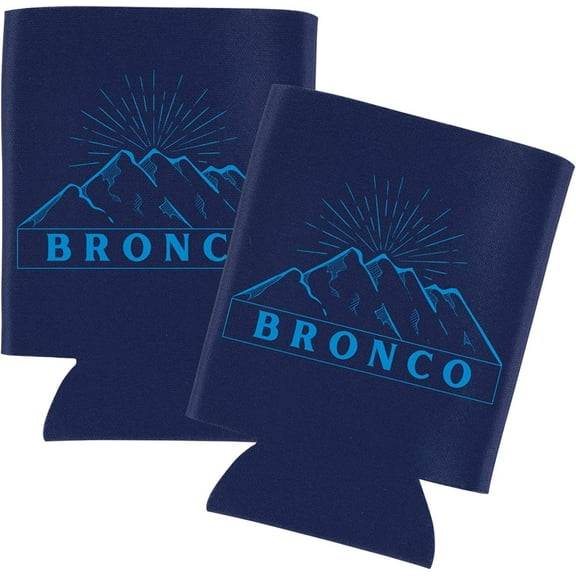 Bronco Can Cozie Holder Bulk 20 Pack Collapsible Foam Can Cozie Holder Buck Buck Bronco #BuckBuckBronco #BuckYeah Navy Blue Mountains