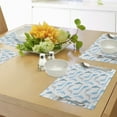 thumbnail image 4 of Ambesonne Ocean Place Mats Set of 4, Jumping Dolphin, Standard Size, White Blue Grey, 4 of 6