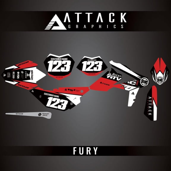 Attack Graphics Custom Fury Complete Bike Graphics Kit for Beta 250 RR 2017