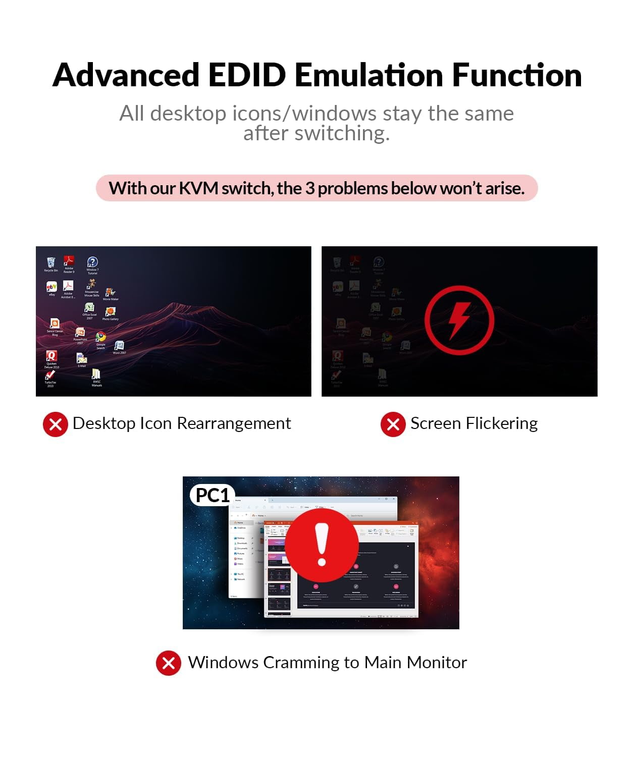v AV Access Docking Station KVM Switch Dual Monitor for Laptop & Desktop - USB C Charge, Full Aluminum, KVM Switcher for 2 PCs with Ethernet, EDID, 4K@60Hz/2K@144Hz/1080P@240Hz, 3xUSB 3.0(iDock-C10)