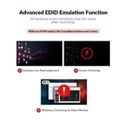 v AV Access Docking Station KVM Switch Dual Monitor for Laptop & Desktop - USB C Charge, Full Aluminum, KVM Switcher for 2 PCs with Ethernet, EDID, 4K@60Hz/2K@144Hz/1080P@240Hz, 3xUSB 3.0(iDock-C10)