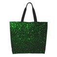 thumbnail image 1 of Balery Green Sparkling Bolsa Tote Estilo Estético con Cremalleras, Bolsa de Hombro, Bolsa de Compras Grande y Plegable, 1 of 8