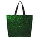 thumbnail image 1 of Balery Green Sparkling Bolsa Tote Estilo Estético con Cremalleras, Bolsa de Hombro, Bolsa de Compras Grande y Plegable, 1 of 8