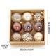 thumbnail image 5 of Paquete de 9 bolas navideñas transparentes de chocolate de 8 cm | Adornos colgantes de plástico para árboles y coronas, 5 of 5