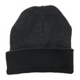 thumbnail image 2 of Alfani Mens Reversible Beanie Hat, Black, One Size, 2 of 2
