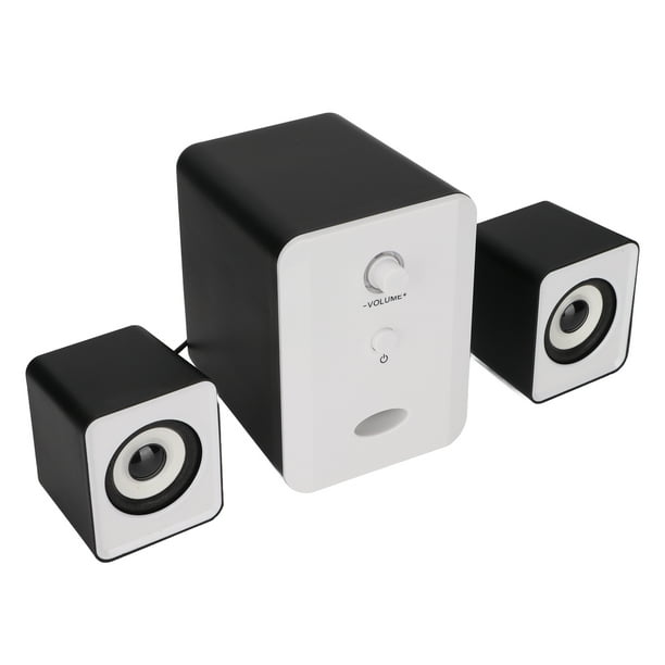 Haut-parleurs d'Ordinateur Portable Mini Haut-Parleur de Bureau Alimenté  par USB Système de Sonorisation Bass Câblé Petit Haut-Parleur 