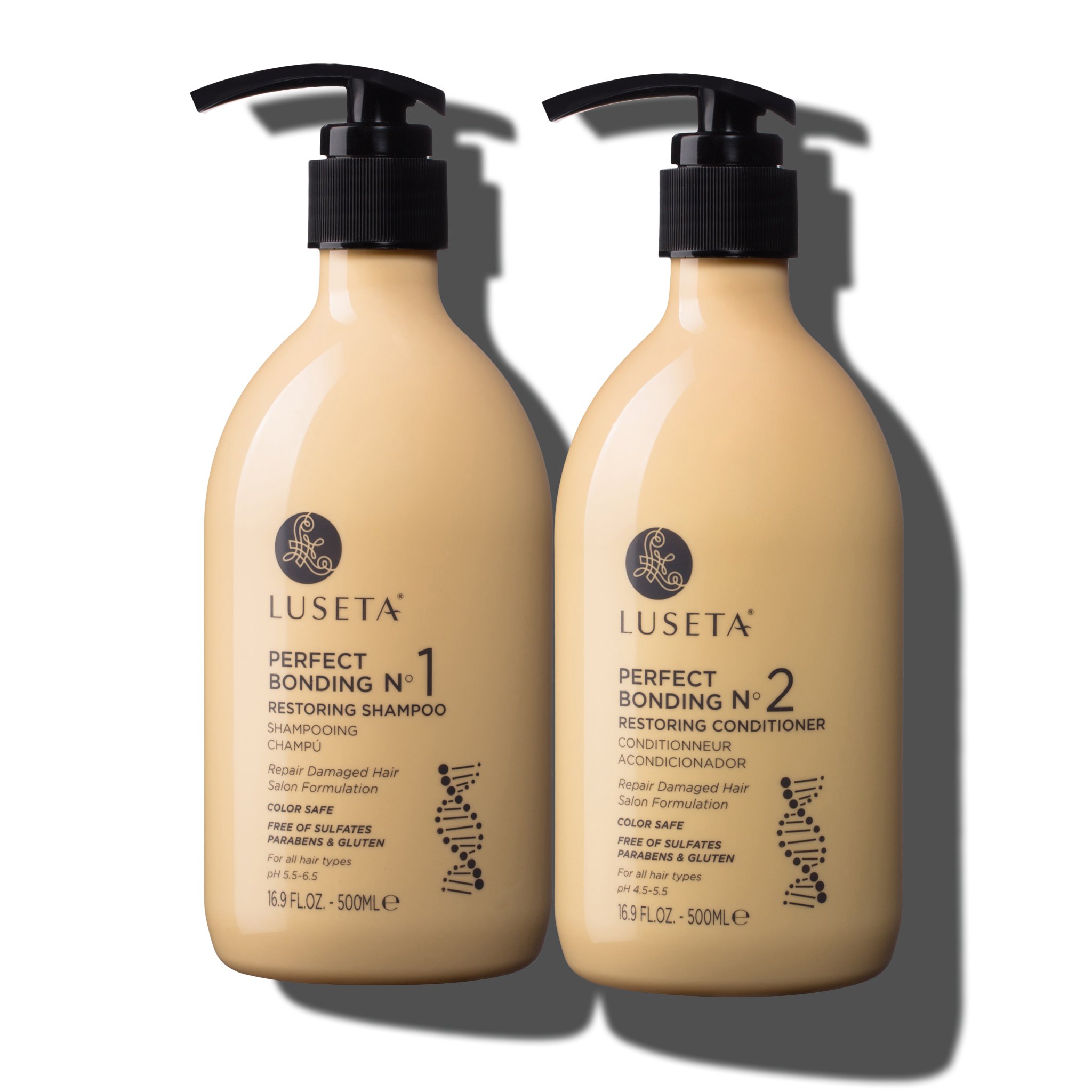 Luseta Perfect Bonding Hair Damage Repair Shampoo &amp; Conditioner Set for All Hair Types - Sulfate Free Paraben Free Color Safe Salon Formulation - image 2 of 6