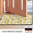 thumbnail image 3 of Yellow Lemon Fruit Slices White Pattern Door Rugs,Washable Non Slip Door Mats Indoor,Decorative Door Mats,Entry Mat Indoor for Entrance,Bedroom,Kitchen,Bathroom,30"x17", 3 of 6