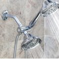 thumbnail image 4 of Aqua Elegante Shower Arm And Flange for Fixed & Handheld Shower Heads - 6 inch - Chrome, 4 of 6