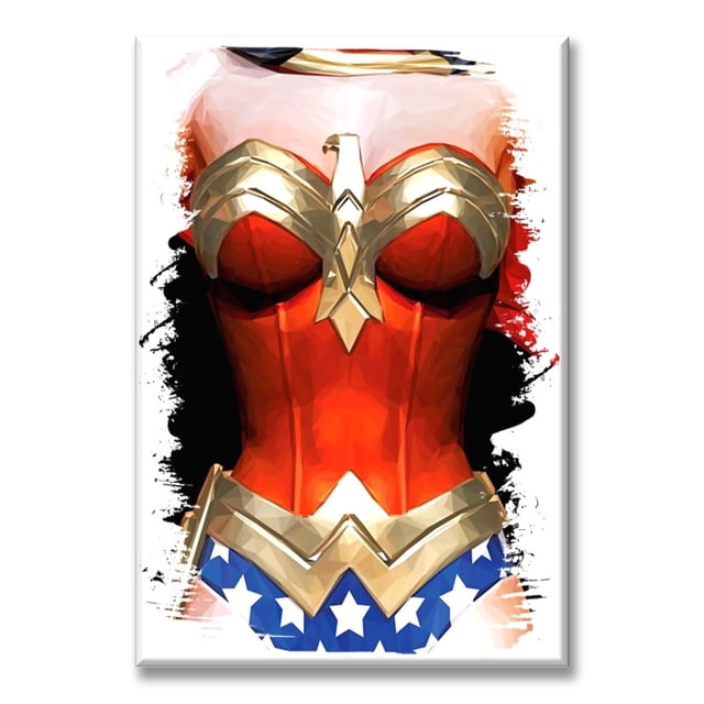Cuadro Canva Listo Para Colgar Tipo Galería Heroe Mujer Maravilla 60X90 cm