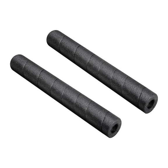 JISADER 2 Pieces Pipe Insulation Foam Tubes Black Pipe Foam Wraps for Outdoor Indoor