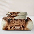 thumbnail image 5 of jejeloiu Farm Animal Cow Quilt King Kids,Rustic Farmhouse Lodge King Coverlet Set,3 Pieces, 5 of 7