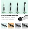 thumbnail image 5 of 30 Pieces Cable Clips, Cable Holder with Adhesive-secured Base, Cable Clamp Set for Desk, Power Cable, USB Charging Cable, Chargers and Audio Cables, 30 Sets of Cable Clips and Screws, Black, 5 of 7