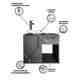 thumbnail image 5 of Gabinete Para Baño MILORI Con Lavamanos Y Monomando., 5 of 5