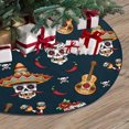 thumbnail image 3 of FMSHPON Funny Skullgreen Xmas Christmas Tree Skirt Stand Mat for Holiday Party Decoration Indoor Outdoor 36 inches, 3 of 3
