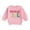 a-Pink21, variant on FINALGANG Girls Kids Casual Long Sleeve Sweatshirt Birthday Colorful Letter Embroidery Crewneck Loose Fit Pullover For Casual Daily Wear Pink 2-3 Years