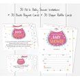 thumbnail image 3 of Inkdotpot Set Of 30Bib Gender Neutral Baby Shower Invitations-Diaper Raffle Tickets And Baby Shower Book Request Cards Invites Its A Boy Its A Girl, 3 of 8