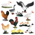 thumbnail image 1 of 11 Piezas de Plástico de les de Granja Modelo para Tartas Decoración Preescolar Juguete Juego de Gallo l Figutes Juguetes Acción s de Zulema Figurilla de animales de granja, 1 of 8