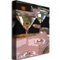 Trademark Art "Two Martini Lunch" Canvas Wall Art by David Lloyd Glover