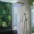 thumbnail image 5 of 10 inch LED Shower Faucet System Combo with Hand Shower Set Brushed Nickel Mixer, 5 of 12