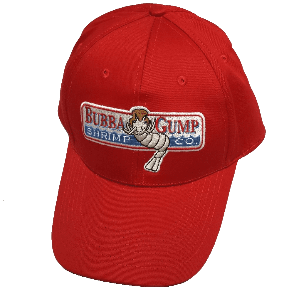 Mypartyshirt Bubba Gump Shrimp Adult Baseball Cap Company Running Jog Hat Forrest Costume Red