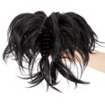thumbnail image 4 of 14 Inch Adjustable Messy Style Ponytail Hair Extension with Jaw Claw Synthetic Hair-Piece, 4 of 7