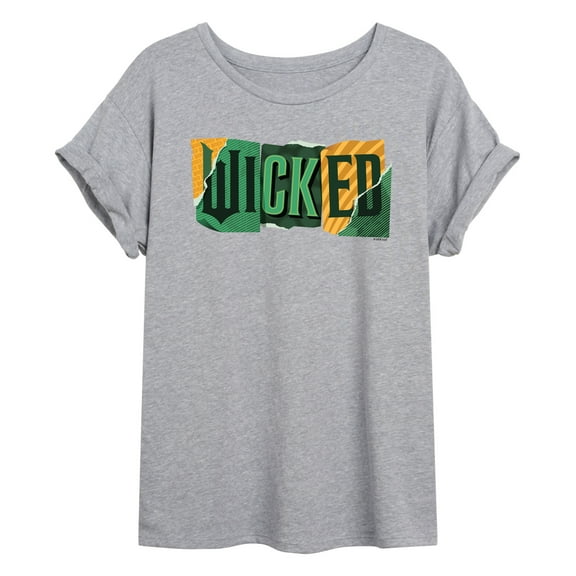 Wicked: Part 2 -  Tear Logo - Women's Oversized Graphic T-Shirt