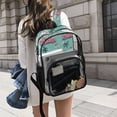 thumbnail image 6 of PVC Transparent Backpacks Clear Backpack for Travel and Outings Unicorns Riding in Cars, 6 of 7