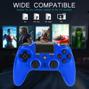 Wireless Controller Compatible with P4/P4 Slim/P4 Pro/Windows PC, Blue